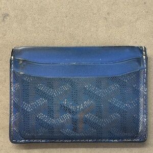 Goyard Saint-Sulpice Card Wallet in Blue